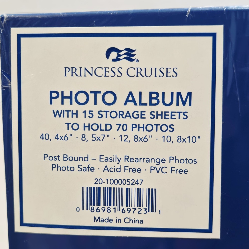 New Princess Cruises Memories At Sea Photo Album 15 Sheets Holds 70 Photos - Picture 3 of 9